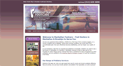 Desktop Screenshot of manhattanfootcare.com